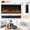 Costway 50'' Electric Fireplace Recessed Wall Mounted Freestanding with Remote Control